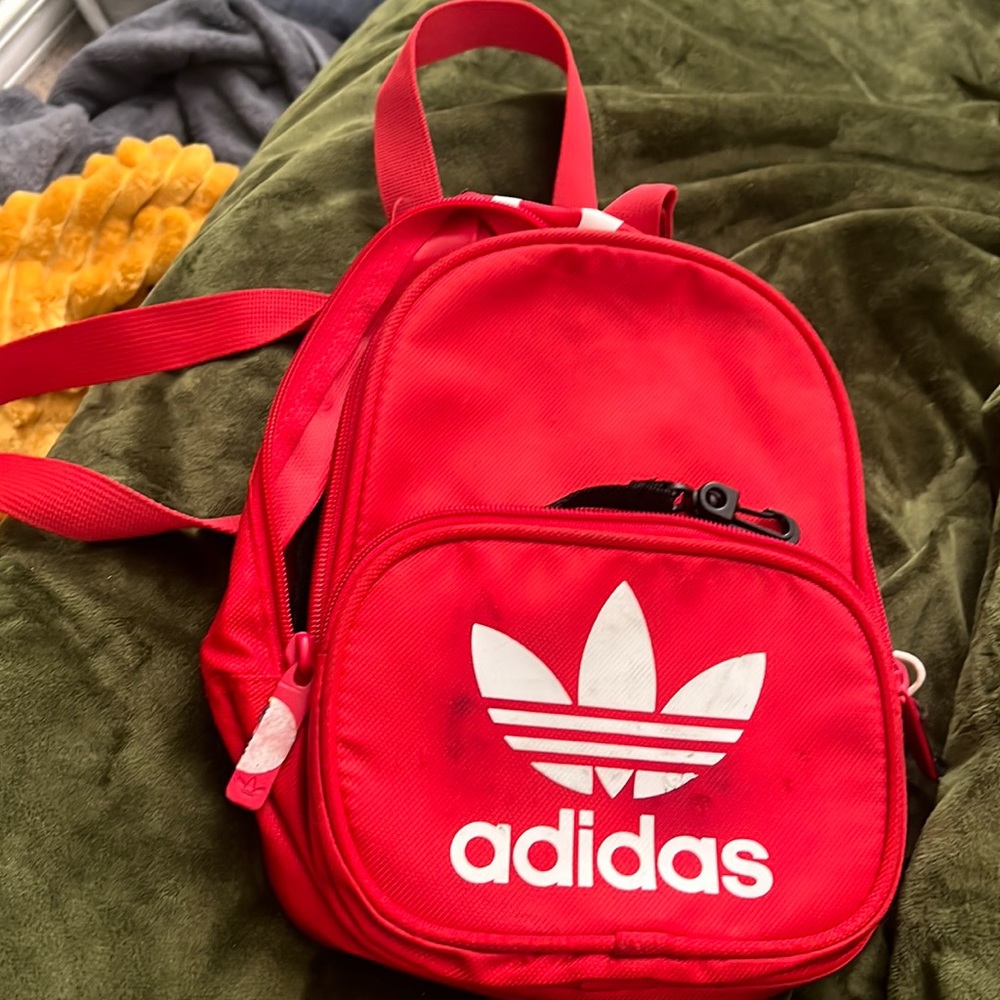Adidas mini logo backpack 8-10”  some minor visible wear works well hold shape